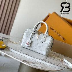 Túi LV Speedy 20 Bandoulière Monogram Màu Trắng Blanc Calfskin Best Quality