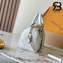 Túi LV Speedy 20 Bandoulière Monogram Màu Trắng Blanc Calfskin Best Quality