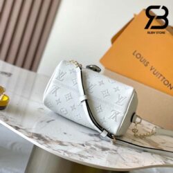 Túi LV Speedy 20 Bandoulière Monogram Màu Trắng Blanc Calfskin Best Quality