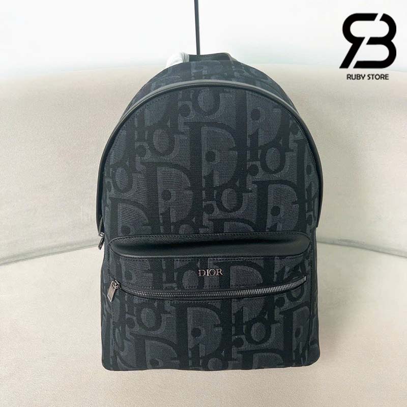 Ba Lô Dior Rider Backpack Gravity Màu Đen Jaquard 42CM Best Quality