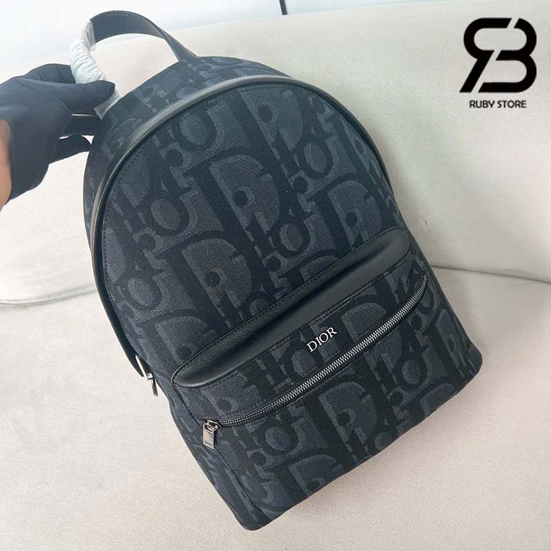 Ba Lô Dior Rider Backpack Gravity Màu Đen Jaquard 42CM Best Quality