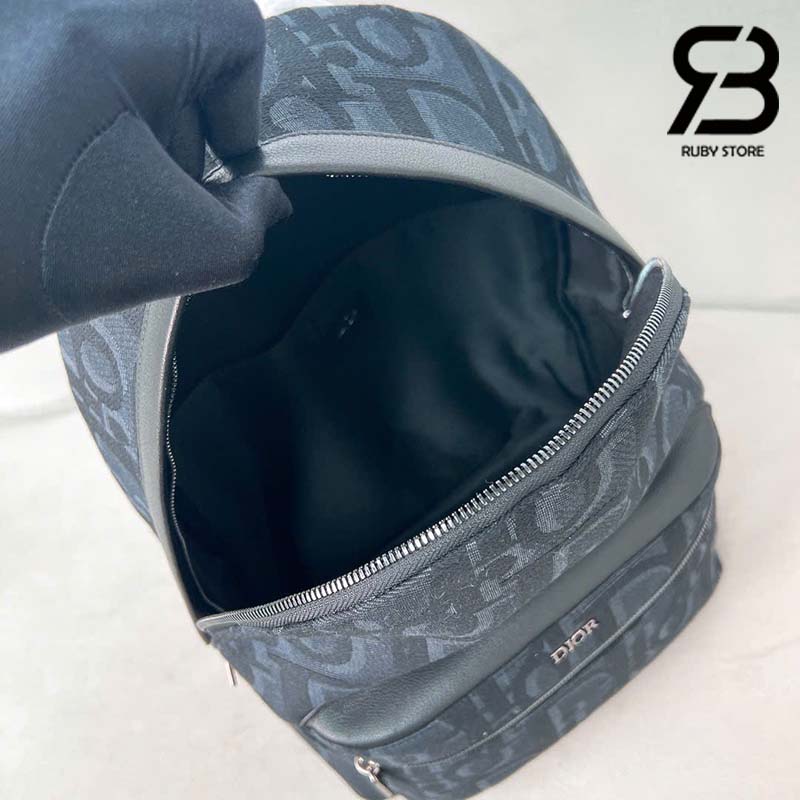 Ba Lô Dior Rider Backpack Gravity Màu Đen Jaquard 42CM Best Quality