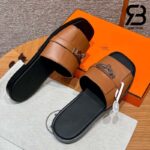 Dép Hermes Gabriel Sandal Màu Nâu Naturel Calfskin Best Quality