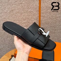 Dép Hermes Gabriel Sandal Màu Đen Epsom Calfskin Best Quality