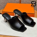 Dép Hermes Iconique 60 Màu Đen Noir Best Quality