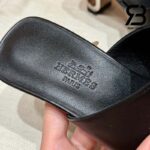 Dép Hermes Iconique 60 Màu Đen Noir Best Quality