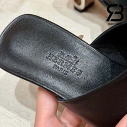 Dép Hermes Iconique 60 Màu Đen Noir Best Quality