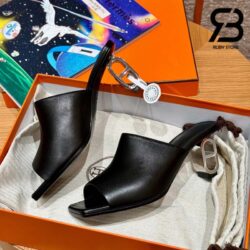 Dép Hermes Iconique 60 Màu Đen Noir Best Quality