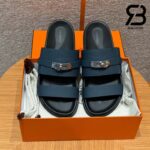 Dép Hermes Jackson Sandal Marine Epsom Noir Calfskin Best Quality
