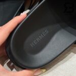 Dép Hermes Jackson Sandal Màu Đen Noir Calfskin Best Quality