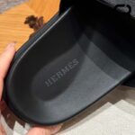 Dép Hermes Jackson Sandal Noir Epsom And Calfskin Best Quality