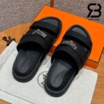 Dép Hermes Jackson Sandal Noir Epsom And Calfskin Best Quality
