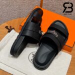 Dép Hermes Jackson Sandal Noir Epsom And Calfskin Best Quality