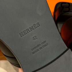 Dép Hermes Joao Sandal Màu Đen Calfskin Best Quality
