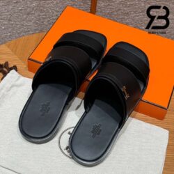 Dép Hermes Joao Sandal Màu Đen Calfskin Best Quality