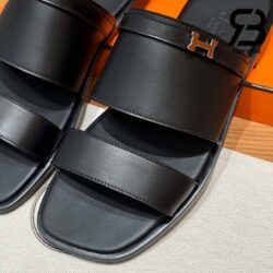 Dép Hermes Joao Sandal Màu Đen Calfskin Best Quality