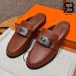 Giày Hermes Iota Mule Nâu Gold De Paris Best Quality