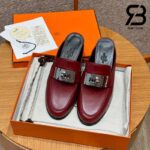 Giày Hermes Iota Mule Rough H De Paris Best Quality