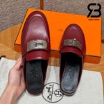 Giày Hermes Iota Mule Rough H De Paris Best Quality