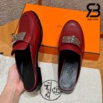 Giày Hermes Iota Mule Rough H De Paris Best Quality