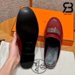 Giày Hermes Iota Mule Rough H De Paris Best Quality