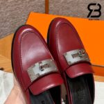 Giày Hermes Iota Mule Rough H De Paris Best Quality