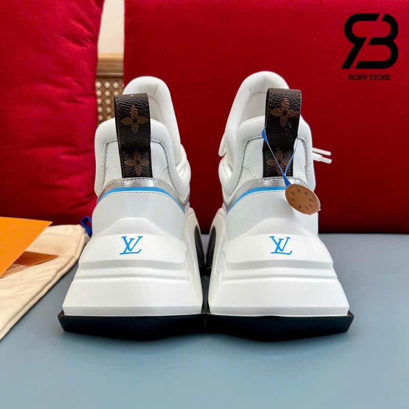 Giày LV Archlight 2.0 Platform Sneaker Màu Trắng Xanh Xám Best Quality