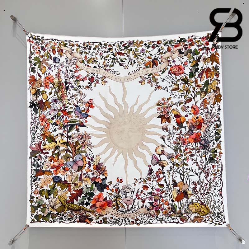 Khăn Dior 4 Saisons Soleil 90 Square Scarf Best Quality