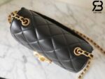 Túi Chanel 24B 22 Mini Flap Bag Vintage CC Logo Đen Bóng Da Cừu 19CM Best Quality
