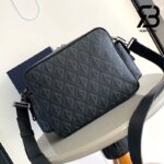 Túi Dior Hit The Road Messenger Bag Màu Đen Diamond Canvas 26CM Best Quality