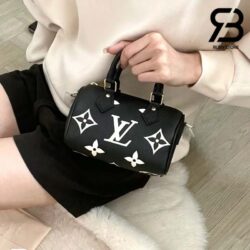 Túi LV Nano Speedy M81456 Màu Đen Kem Monogram Empreinte Best Quality