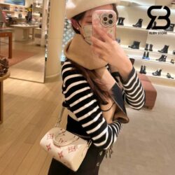 Túi LV Nano Speedy M81913 Latte Chamallow Monogram Empreinte Best Quality