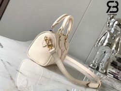 Túi LV Nano Speedy M81913 Latte Chamallow Monogram Empreinte Best Quality