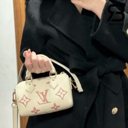 Túi LV Nano Speedy M81913 Latte Chamallow Monogram Empreinte Best Quality