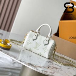 Túi LV Nano Speedy Latte Matcha Green Monogram Empreinte Best Quality