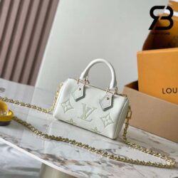 Túi LV Nano Speedy Latte Matcha Green Monogram Empreinte Best Quality