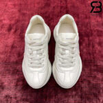 Giày Gucci Rhyton Ivory Red Double GG Màu Kem Chữ đỏ
