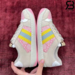 Giày Gucci Screener GG Sneaker Pink Canvas Màu Be Hồng