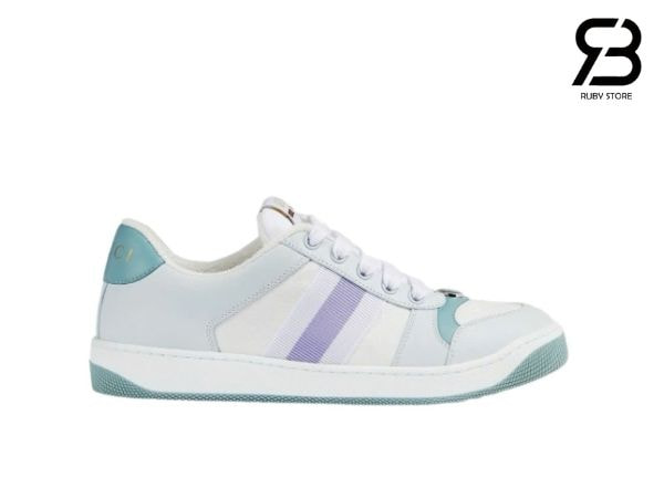 Giày Gucci Screener Light Blue White Trắng Xanh Best Quality Giày Gucci Screener Light Blue White Trắng Xanh Best Quality
