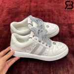 Giày Gucci Screener Trainer White Light Grey Trắng Xám