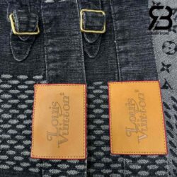 Áo Khoác LV x Nigo Giant Damier Wave Monogram Grey Denim Jacket Best Quality