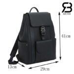 Ba Lô Dior 2021 Saddle Backpack Màu Đen Grained Calfskin 41CM Best Quality