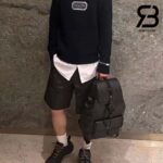 Ba Lô Small Dior Hit The Road Backpack Màu Đen Diamond Canvas 45CM Best Quality