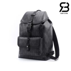 Ba Lô Small Dior Hit The Road Backpack Màu Đen Diamond Canvas 45CM Best Quality