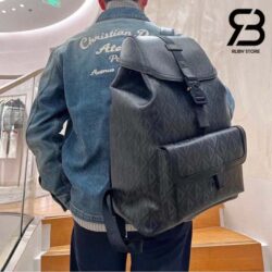 Ba Lô Small Dior Hit The Road Backpack Màu Đen Diamond Canvas 45CM Best Quality