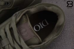 Giày Dior B27 Low-Top Khaki Grained Calfskin and Khaki Dior Gravity Leather Siêu Cấp