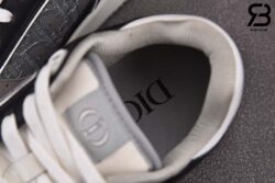 Giày Dior B27 Low-Top Black White Dior Oblique Jacquard Ruthenium Metallic Threads Siêu Cấp