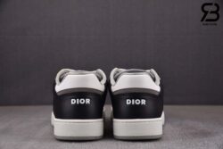Giày Dior B27 Low-Top Black White Dior Oblique Jacquard Ruthenium Metallic Threads Siêu Cấp