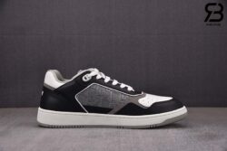 Giày Dior B27 Low-Top Black White Dior Oblique Jacquard Ruthenium Metallic Threads Siêu Cấp