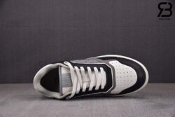 Giày Dior B27 Low-Top Black White Dior Oblique Jacquard Ruthenium Metallic Threads Siêu Cấp